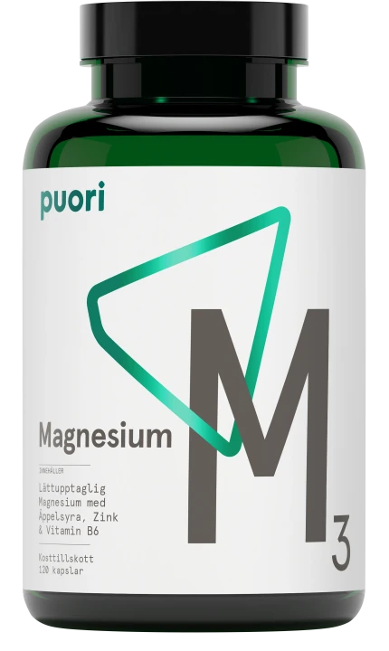 Puori M3 Magnesium & Zink 120 kapslar Puori