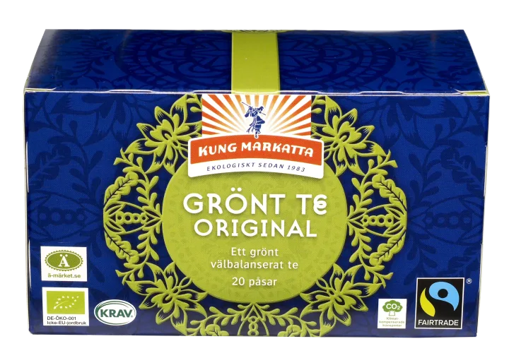 Kung Markatta Grönt Te Krav FT 20 påsar Kung Markatta