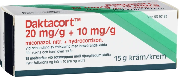 Daktacort kräm 20 mg/g + 10 mg/g 15 g Daktacort