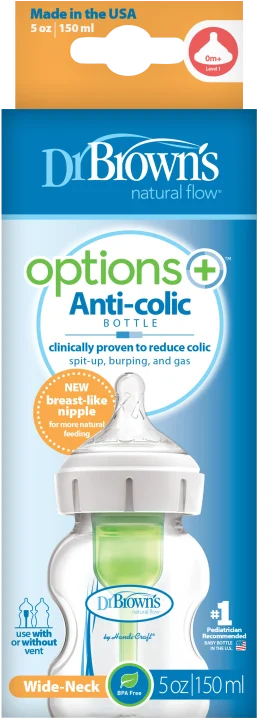 Dr Brown's WideNeck Opt+ Nappflaska Strl 1 150ml 1st Dr Browns
