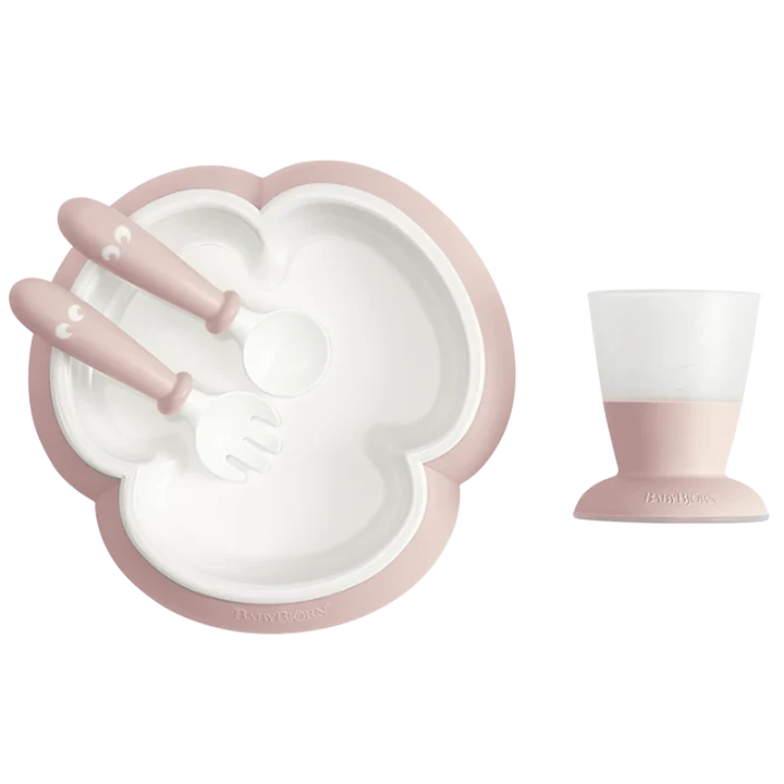 BabyBjörn Barnservis 4 delar Blekrosa Babybjörn