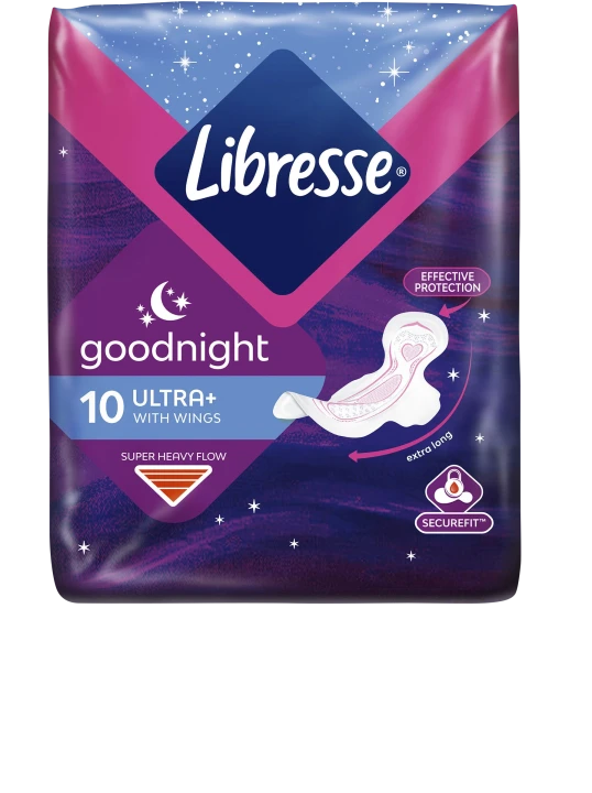 Libresse Ultra Thin Goodnight Wings 10 st Libresse