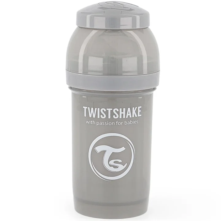 Twistshake Anti-Colic nappflaska 180 ml Pastell Grå Twistshake