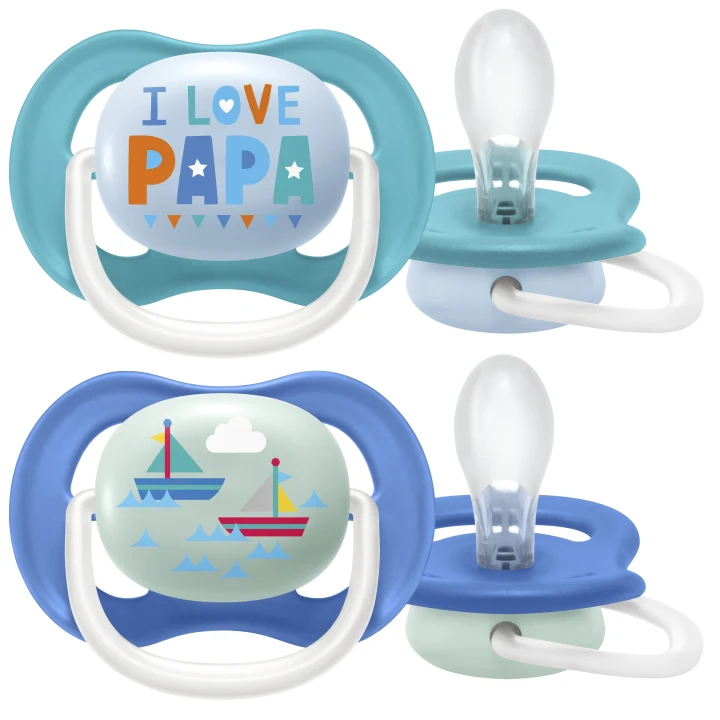 Philips Avent Ultra Air Napp 6-18 mån Pappa/Båt 2-pack Philips Avent
