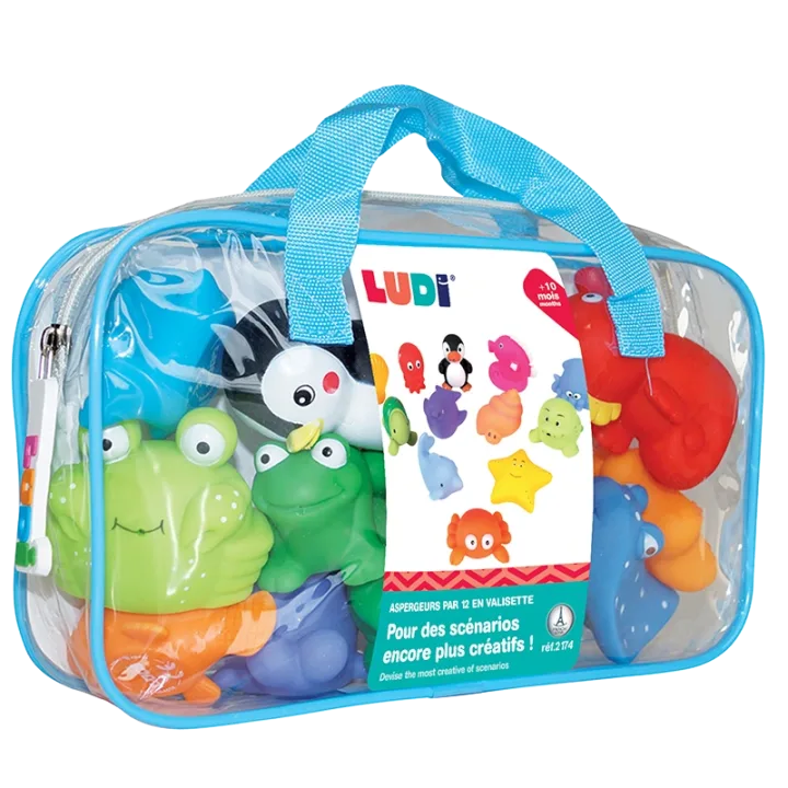 LUDI Badleksaker havsdjur 12 st Ludi
