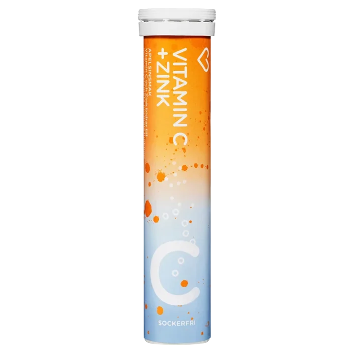 Hjärtats Vitamin C + Zink Apelsin 20 st Hjärtats