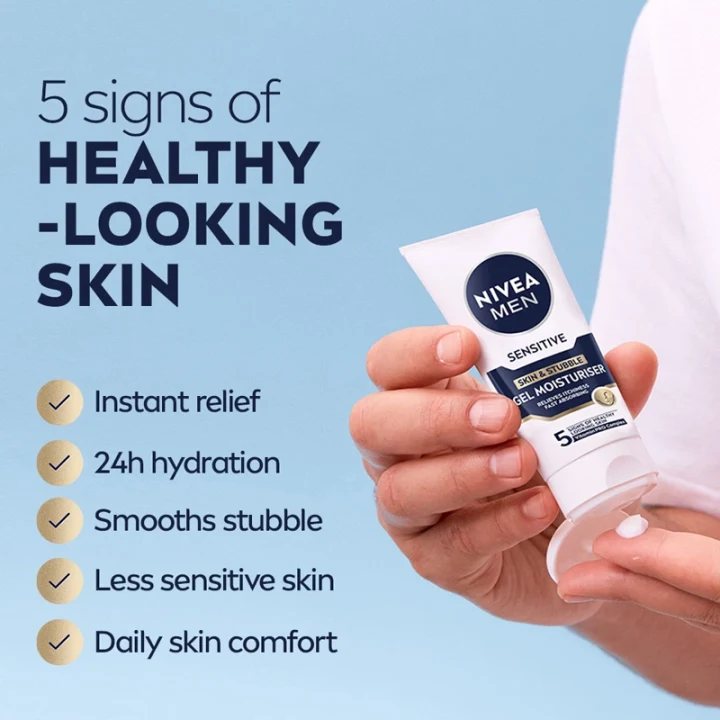 Nivea Men Sensitive Skin & Stubble Gel Moisturiser 50ml Nivea