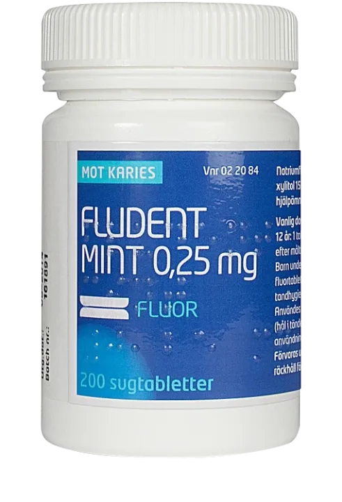 Fludent mint sugtablett 0,25 mg 200 st Fludent
