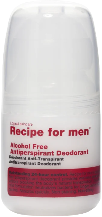 Recipe for Men Alcohol Free Antiperspirant Deodorant 60 ml Recipe for Men