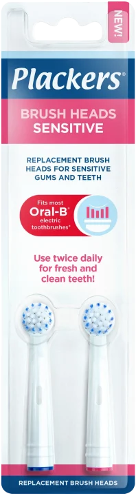 Plackers Brush Head Refills Sensitive 2-pack Plackers