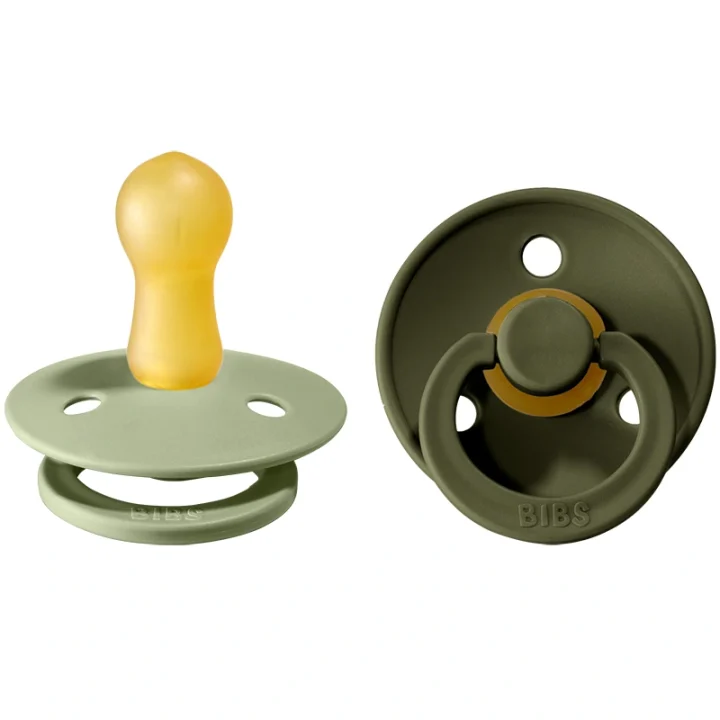 BIBS Napp Sage / Hunter Green 6-18 månader 2-pack Bibs