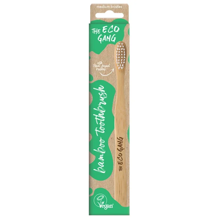 The Eco Gang Adult Bamboo Toothbrush Mix Medium 1 st The Eco Gang