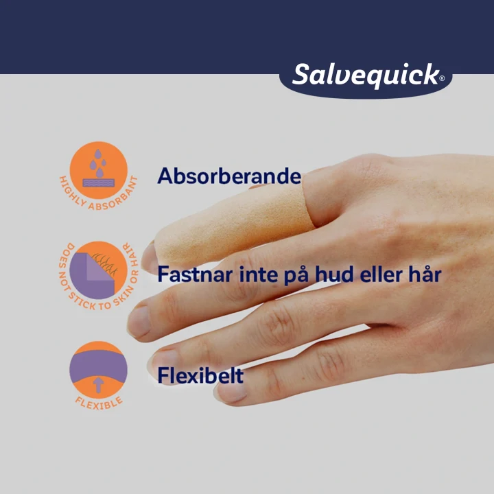 Salvequick MED Foam Plaster 6 cm x 100 cm Salvequick