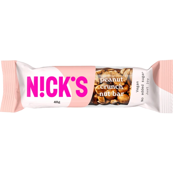 NICK'S Nut Bar Peanut Crunch 40 g Nicks