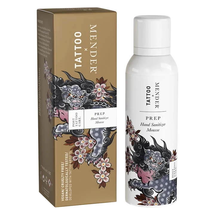 Tattoo Mender Prep: Hand Sanitizer Mousse 200 ml Tattoo Mender