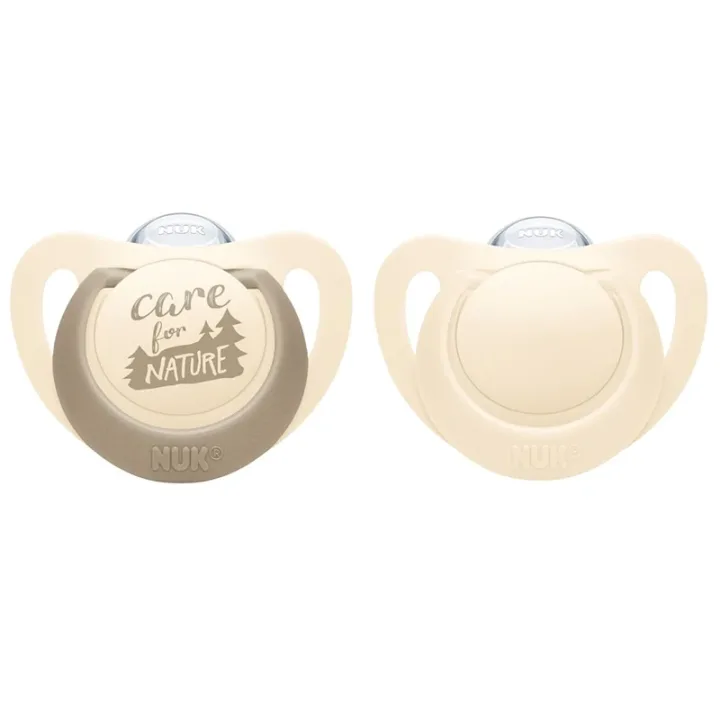 NUK for Nature Napp Silikon Creme 2-pack 18-36 mån Nuk