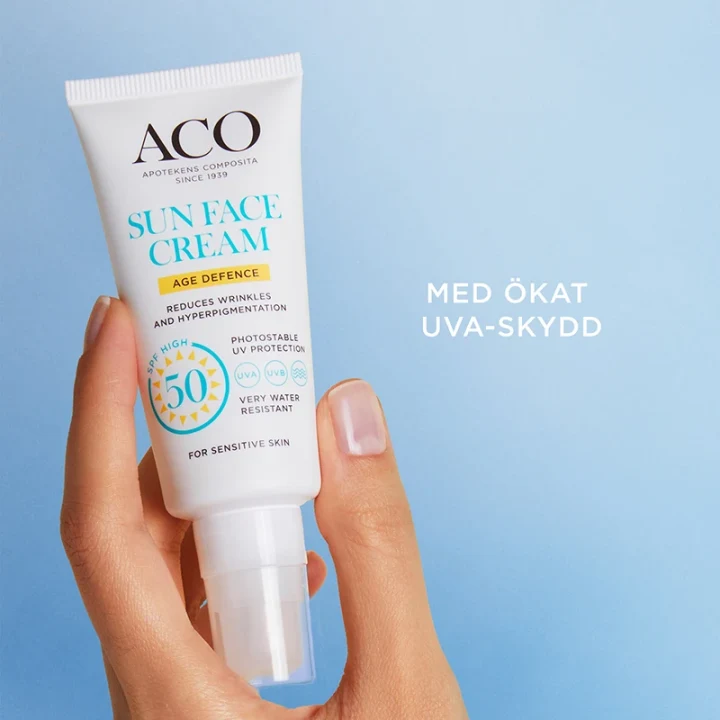 ACO Sun Face Cream Age Defense SPF 50, 40 ml ACO