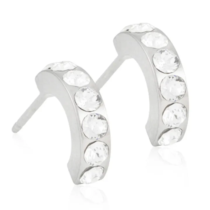 Blomdahl Örhängen Pendant Brilliance Curved Crystal Blomdahl