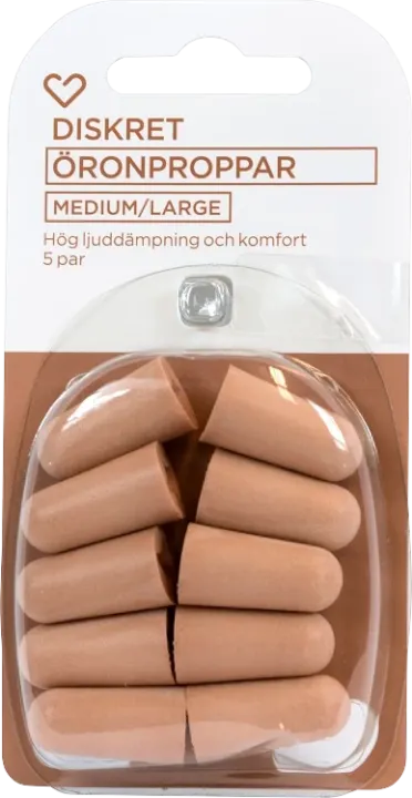 Hjärtats öronproppar medium/large 5 par Hjärtats