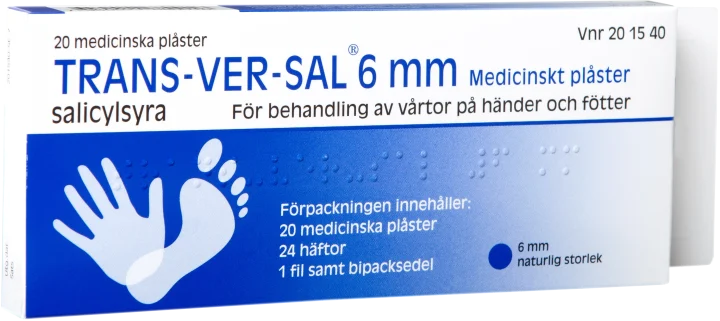Trans-Ver-Sal 6 mm medicinskt plåster 20 st Trans-ver-sal