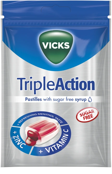 Vicks Triple Action Sugar Free 72 g Vicks