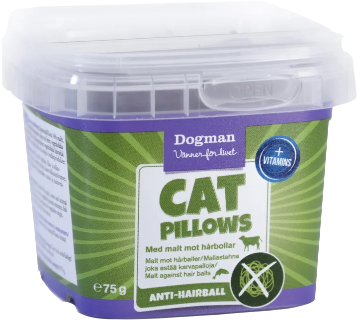 Dogman Cat Pillows Anti-hårboll 75 g Dogman