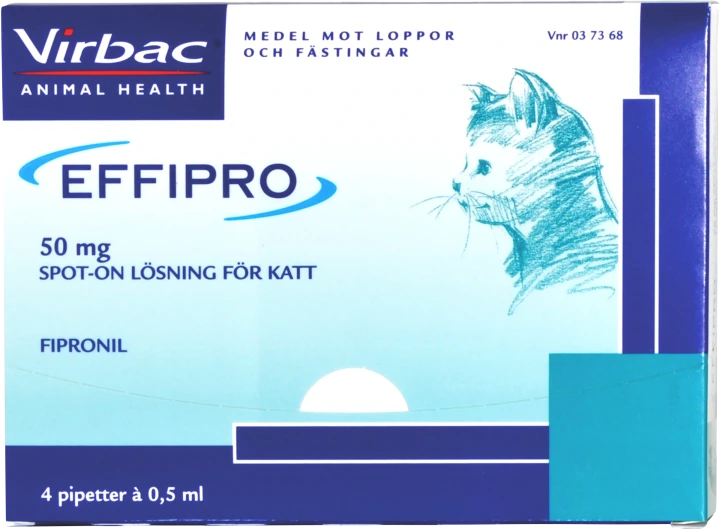 Effipro spot-on lösning för katt 50 mg 4 x 0,5 ml Effipro