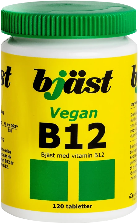 Bjäst Vegan B12 120 tabletter Bjäst
