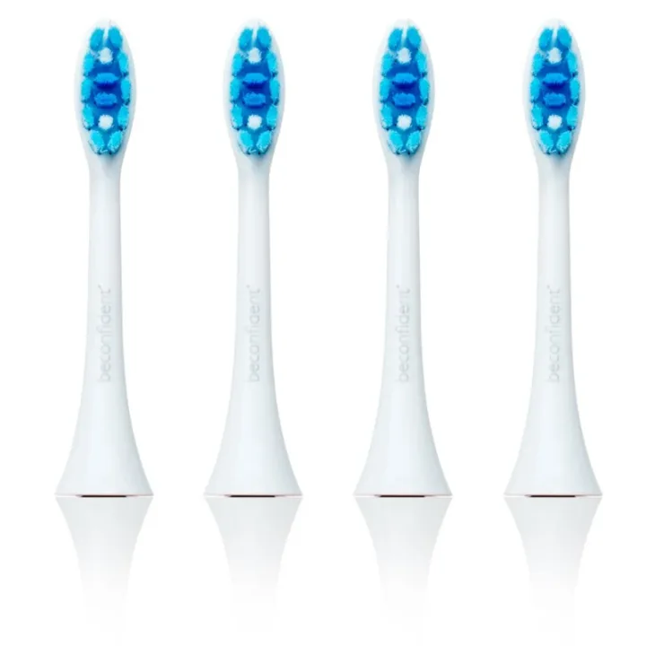 Beconfident Sonic Whitening Tandborsthuvud Vit 4-pack Beconfident