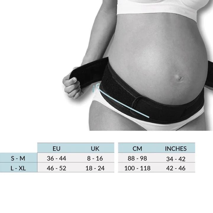 Carriwell Stödbälte vid foglossningsbesvär Svart L/XL Carriwell