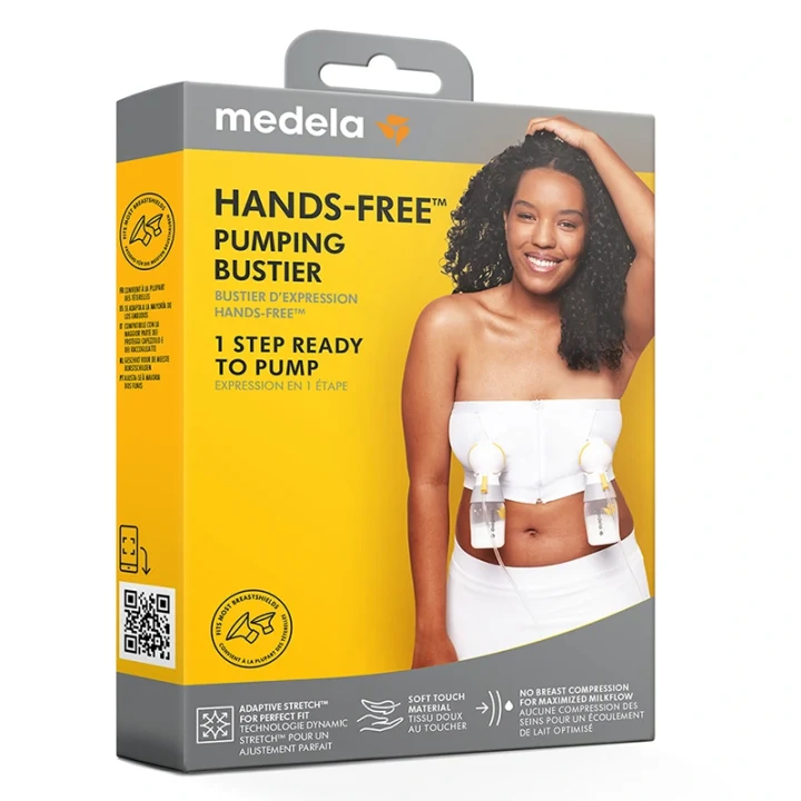 Medela Hands-Free Pumpbustier Vit XL Medela