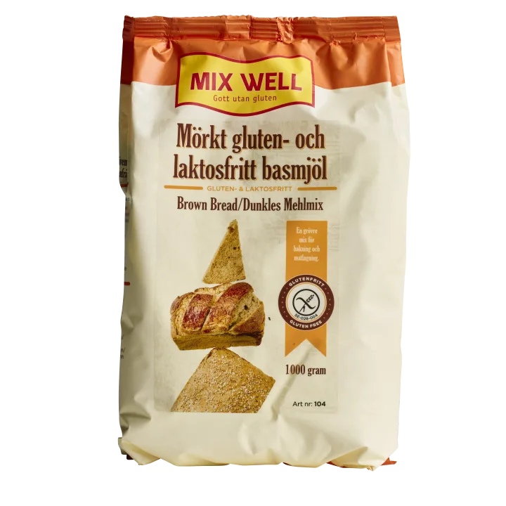 MixWell Mörkt Gluten- Och Laktosfritt Basmjöl 1000 g MixWell
