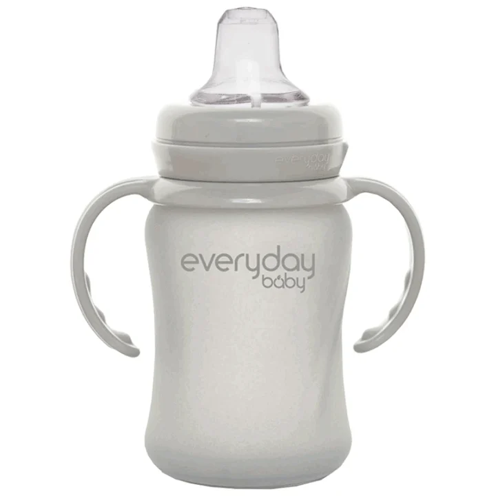 Everyday Baby Pipmugg Glas Healthy + Quiet Grey Everyday Baby