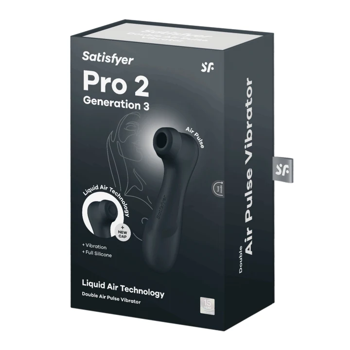 Satisfyer Pro 2 Generation 3 Lufttrycksvibrator Black Satisfyer