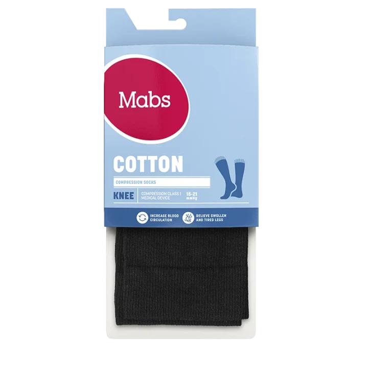 Mabs Cotton Knee Black 1 par M Mabs