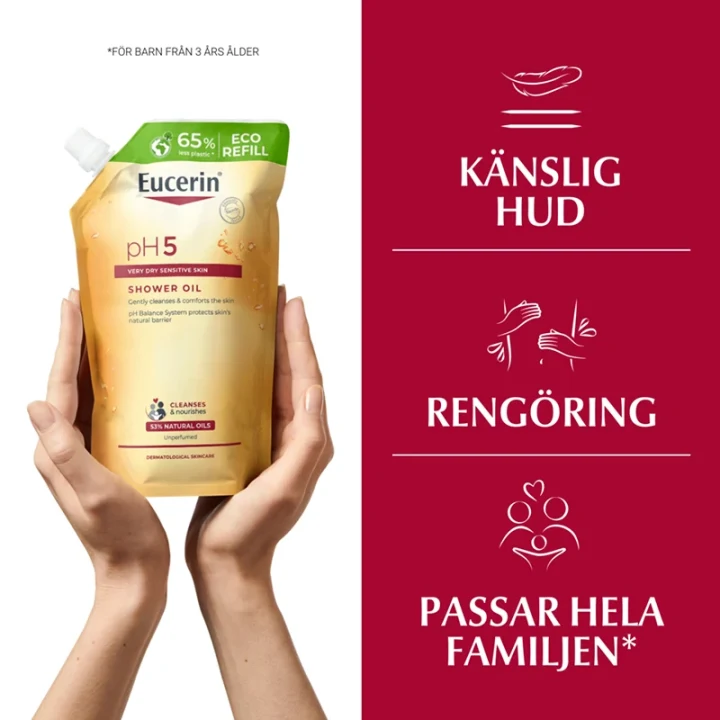 Eucerin pH5 Shower Oil oparfymerad refill 400 ml Eucerin