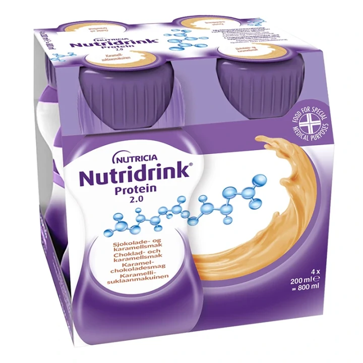 Nutridrink Protein 2.0 Choklad & Karamell 4x200 ml Nutridrink
