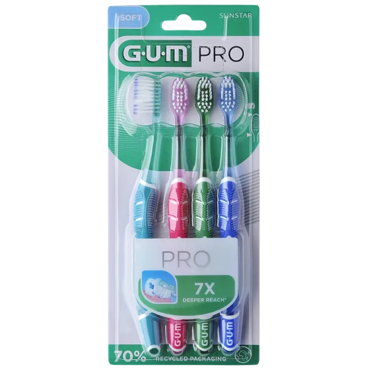 GUM Technique PRO mjuk tandborste 4st Gum