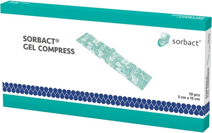 Sorbact Gel Compress  3x15 cm Sorbact