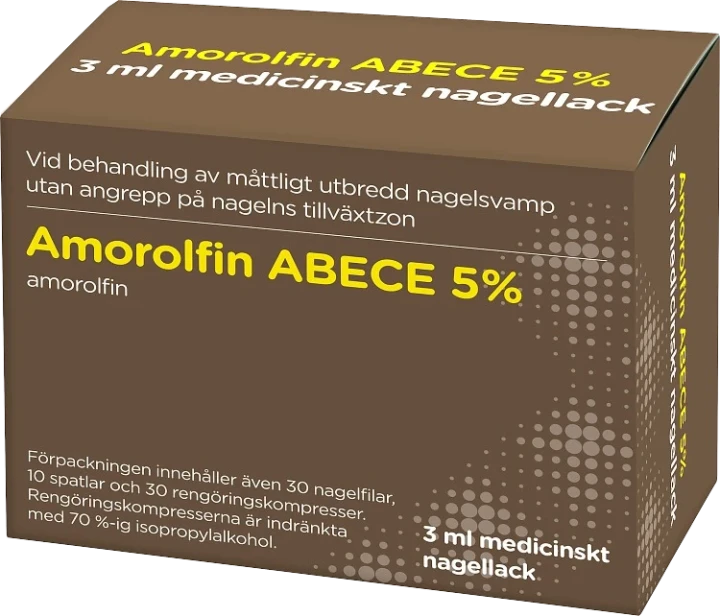 Amorolfin ABECE Medicinskt nagellack 5% 3 ml ABECE