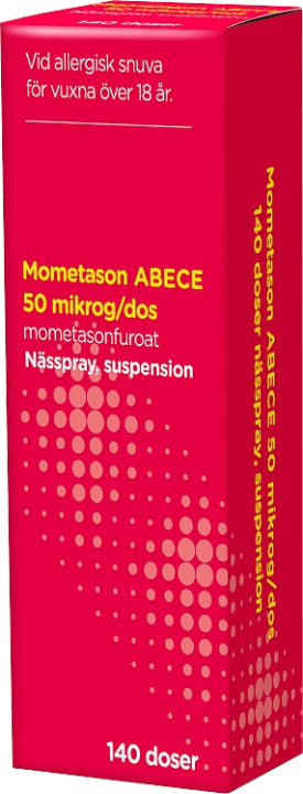 Mometason ABECE Nässpray suspension 50 �µg/dos 140 doser ABECE