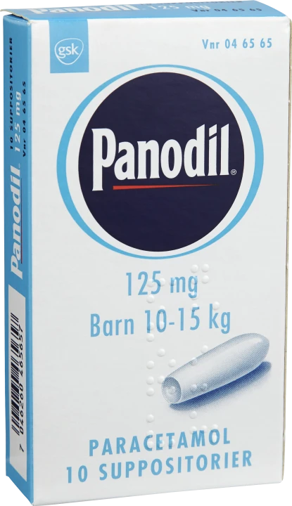 Panodil suppositorium 125 mg 10 st Panodil