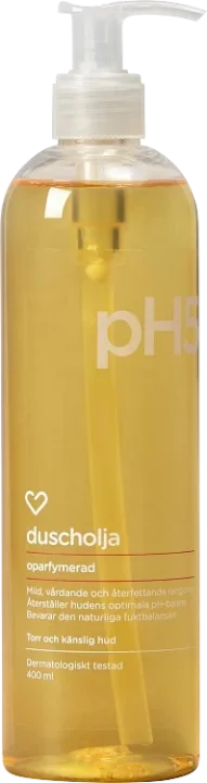 Hjärtats pH5 Duscholja Oparfymerad 400ml Hjärtats