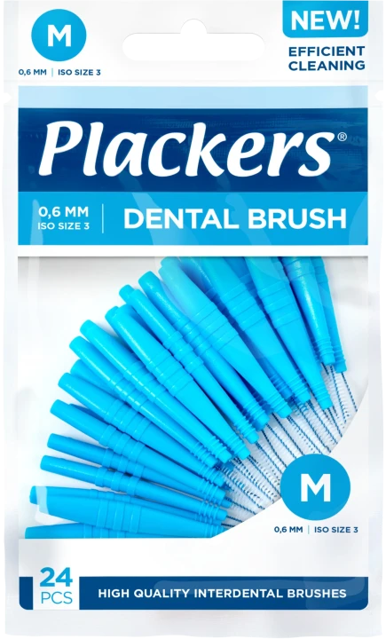 Plackers Dental Brush M 0,6 mm 24 st Plackers
