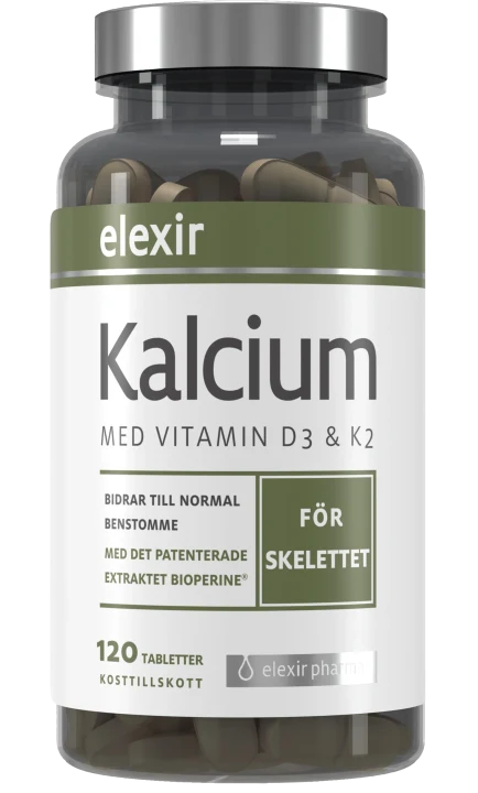 Elexir Kalcium 120 tabletter Elexir Pharma