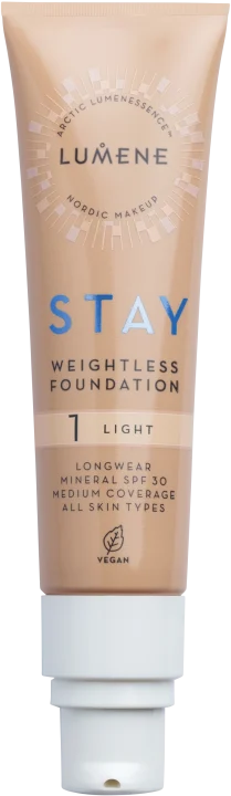 Lumene Stay Weightless Foundation 30 ml 1 Light Lumene