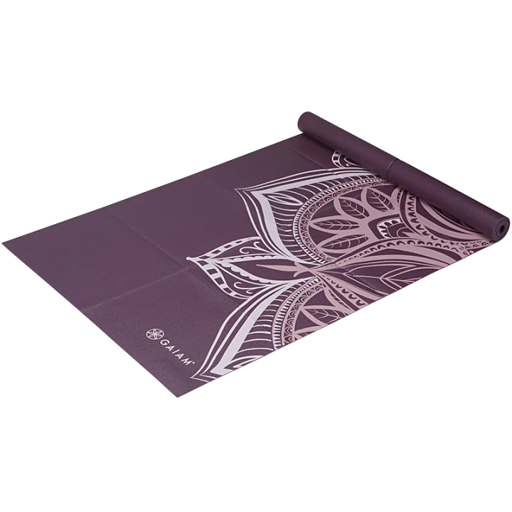 Gaiam Foldable Cranberry Point Yoga Mat 2 mm Gaiam