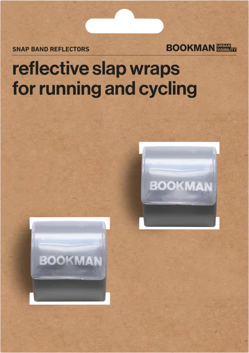 Bookman Snap Band Reflectors White 2-pack Bookman