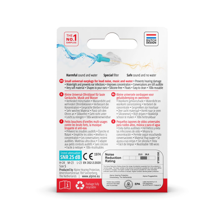 Alpine Pluggies Kids Earplugs 1 par Alpine