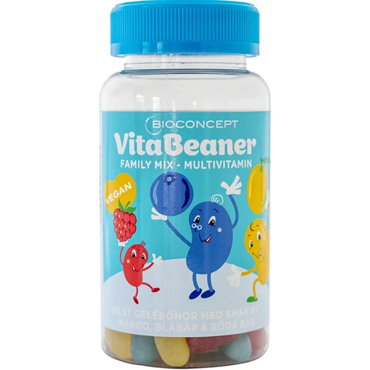 VitaBeaner Multivitamin Family Mix Gelébönor 90 st Vitabeaner